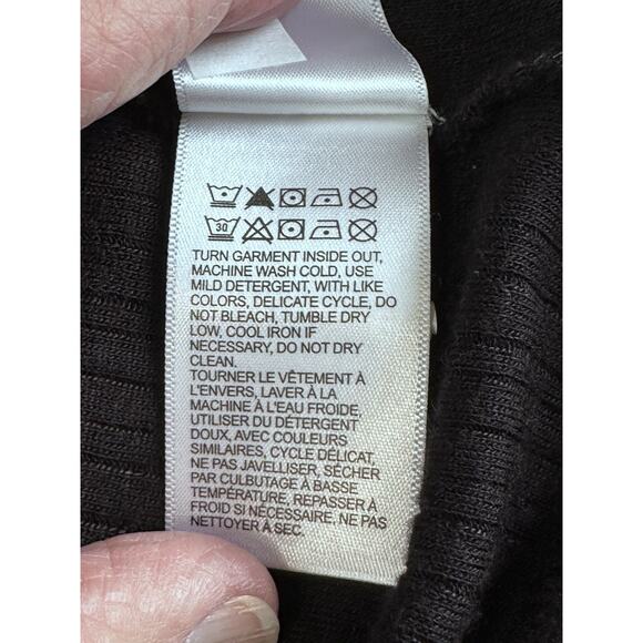 Lucky Brand Top Womens S Black Geometric Tie V-Neck Viscose Boho Peasant Blouse - Picture 13 of 16